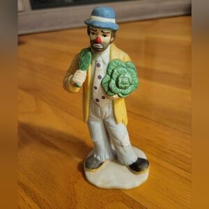 Emmett Kelly Jr Collection Clown  Porcelain Figurine 7.5" Tall Flambro